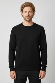 bisiklet yaka siyah triko kazak